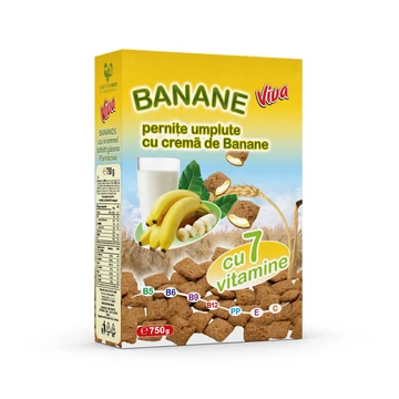 Viva dobozos töltött gabonapárnácskák banános 750 gr