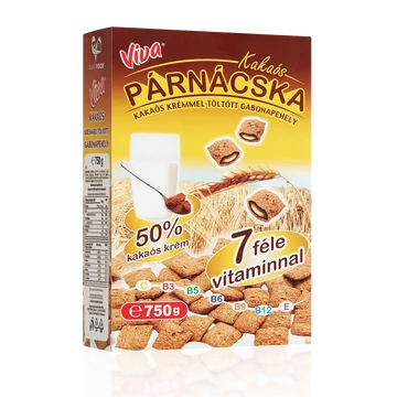 Viva dobozos töltött gabonapárnácskák kakaós 750 gr