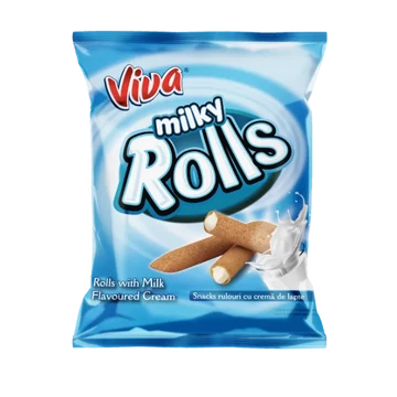 Viva rolls tejes krémmel töltött gabonarudacskák 100gr