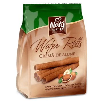 Naty rolls töltött ostya rudacskák mogyorós 100g
