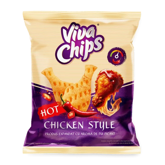 Viva csípős csirkehús ízű chips 50 gr