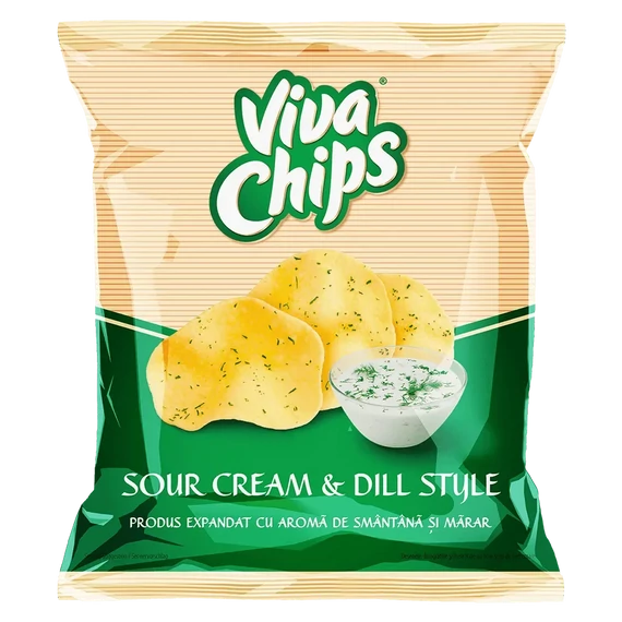 Viva tejfölös-kapros ízű chips 50 gr