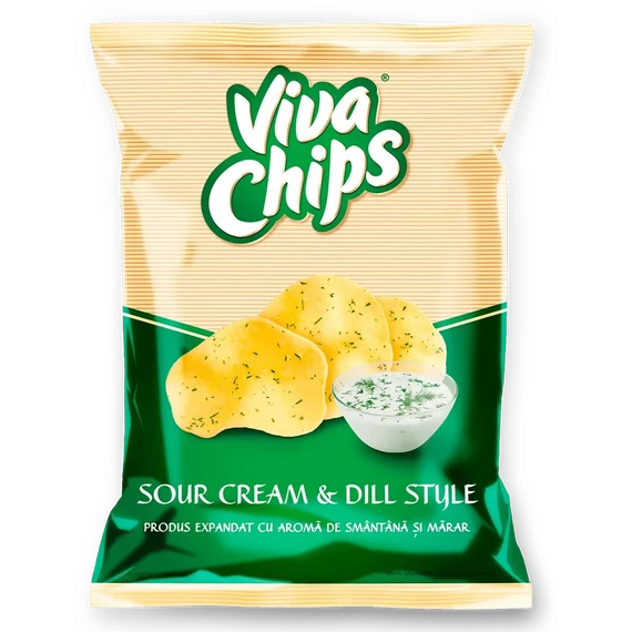 Viva tejfölös-kapros ízű chips 100 gr