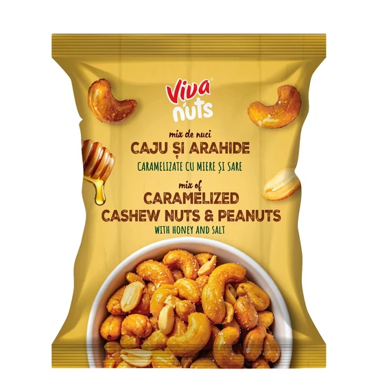 Viva karamellizált kesudió-mogyoró mix 80 gr