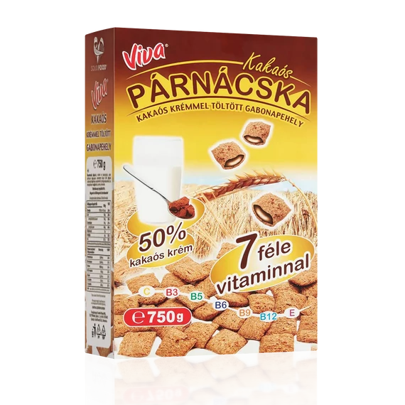 Viva dobozos töltött gabonapárnácskák kakaós 750 gr