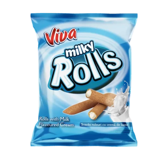Viva rolls tejes krémmel töltött gabonarudacskák 100gr
