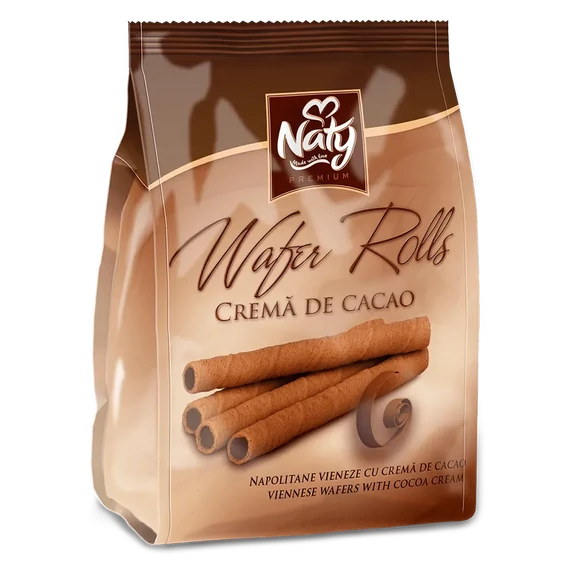 Naty rolls töltött ostya rudacskák kakaós 100g